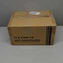 Oubonun Expandable Drawer Organizer 11.1 to 19.2 Width, Shallow Cosmetic Organizer 1.3 Height, 2 Packs, Clear Plastic Storage Trays for Dressing Table,Bathroom