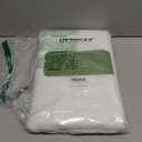 UFRIDAY White Waffle Weave Fabric with Mesh Window, Extra Long Shower Curtains 84 inch, Heavy Duty Decorative Bathroom Curtain with White Pique Pattern, Spa-Like Hotel Luxury, Water-Repellent