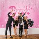 XCKALI Pink Prom 2026 Graduation Backdrop 8x6FT