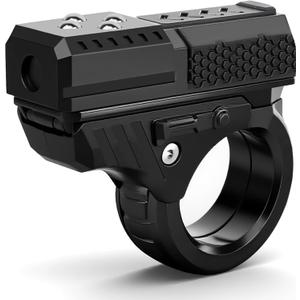 3D Fidget Spinner Slider Toys, EDC Fidgets Cliker Pistol Toy, Fidget Ring Pad for Adults, Plastic Finger Hand Roller Spinner Stress Relief Focus Sensory Toys for Kids Christmas Birthday Gift Prize (Black)