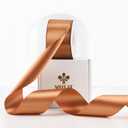 MEEDEE Terracotta Satin Ribbon - 2 Inch Double Faced Orange Ribbon by 25 Yards for Christmas, Thanksgiving, Fall, Wedding, Flower Bouquet