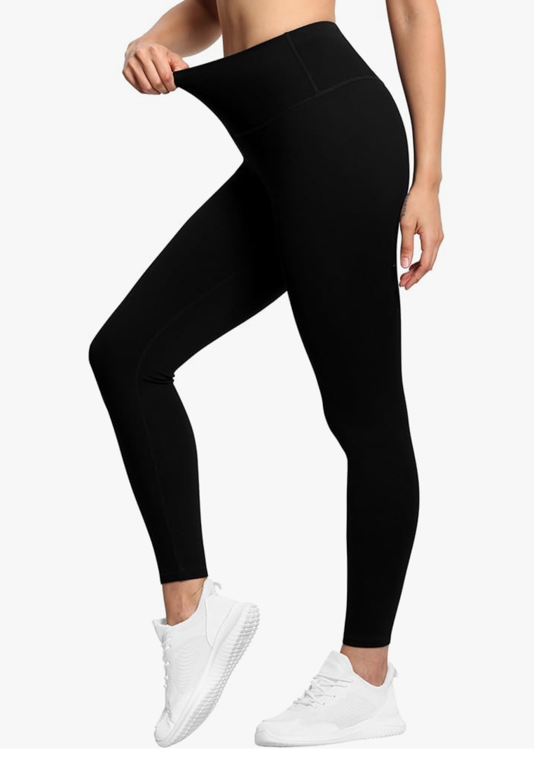 THE GYM PEOPLE Women's High Waist Workout Legging Soft Tummy Control Squat Proof Yoga Running Pants. S