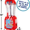 Fizz Creations ICEE Slushie Machine Frozen Drink Machine for Slushies, DIY Frozen Beverages, Parties, Kids, Easy-to-Use, Compact & Durable. Creates up to 34Floz of Ice Cold ICEE Slushy.., 19.5x9.1x10