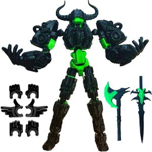 ULTHOOL Titan 13 Action Figure,Assembly Completed 3D Printed T13 Multi-Jointed Movable Robot with Full Articulation, Lucky 13 Nova 13 Dummy 13 (Black)