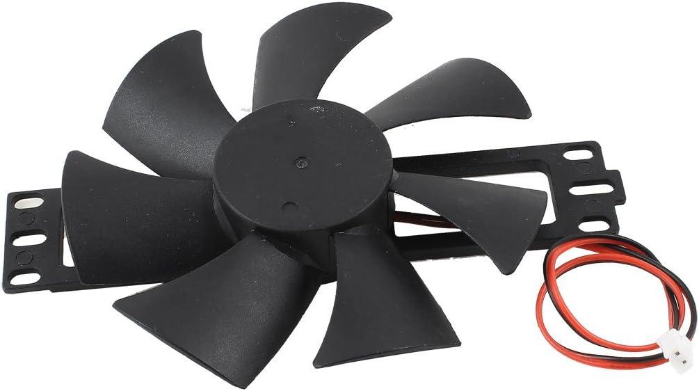 uxcell DV 18V Plastic Cooling Fan for Induction Cooker Black