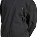 adidas Men's All SZN Fleece Full Zip Hoodie, Black, Large
