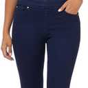 Rekucci Women's Secret Figure Premium Denim Skinny Pull-On Jean (Ink Blue Rinse)