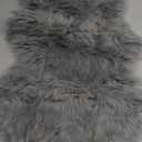 Light Grey Furry Washable Area Rugs for Living Room Faux Sheepskin Shaggy Fur Nursery Rug for Bedroom Cute Room 2x4 Rug