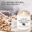 Grad Candle Gifts, 2025 PhD Graduation Doctorate Degree Gifts for Women Men Funny Dissertation, Congratulations Grad, Graduation Present for Him, Her, Doctoral Graduates, PhD Student