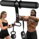 FitBeast Forearm Strengthener & Forearm Exerciser, Wrist Roller with Thicker Handle, Forearm Strength Trainer with Adjustable Strap - Ideal for Grip Strength, Muscle Building, Rehabilitation