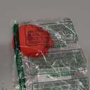 Compatible with Beats Powerbeats Fit Case Cover, Soft Silicone Shockproof Protective Skin Case for Powerbeats Fit Earbuds 2025 with Cleaner Kit & Carabiner, Top Logo Visible (Red)