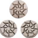 (3PACK) 80MM/3" Professional Diamond Floor Polishing Pad for Concrete, Terrazzo, Stone Floor, Velcro Backed for Floor Grinder, Wet& Dry Use-Premium Quality(Grit 100# x3pcs)