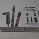 Easywave Air Wrap Hair Styler: Flexible 5 in 1 Styling & Drying System, Professional Hot Air Brush Set for Fast Drying, Curling, Volumizing, Smoothing & Styling, Oval Brush, Concentrator (Gray)