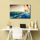 TUMOVO Sailing Yacht in the Sea Wall Art for Bedroom Ocean Landscape Canvas Art Wall Decor Sailboat Modern Wall Art Pictures for Living Room Artwork Paintings Giclee Framed Ready to Hang, 36x24in
