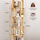 5 Tier 360° Rotating Bookshelf with Larger Capacity