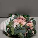 Floroom Arch Flowers with Drapes Kit (Pack of 4) - 2pcs Artificial Dusty Rose & Blush Floral Swag Arrangement with 2pcs Draping Fabric for Wedding Ceremony Arbor and Reception Backdrop Decoration