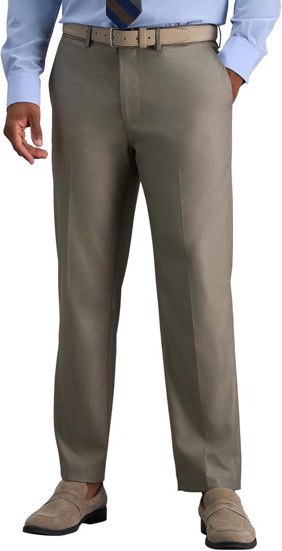 Haggar Men's Haggar Men’s Jmh 4-Way Stretch Slim Fit Flat Front Dress Pant Size 34 x 30