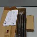 Bronze Curtain Rod 32 to 58 Inches (2.6 to 4.8 ft), USFOOK 7/8 Inch Heavy Duty Curtain Rods for Windows, Telescoping Splicing Drapery Rods with Twisted Cage Finials