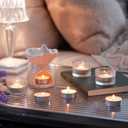 Unscented Tealight Candles - 100 Pack 4 Hours Smokeless White Small Tea Candles for Weddings,Warmer Home Decor for Home