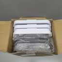 Delamu 2-Tier Multi-Purpose Bathroom Under Sink Organizers and Storage, Stackable Kitchen Pantry Organization, Pull Out Medicine Cabinet Organizer with Movable Dividers, White, 2 Pack