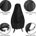 Chiminea Cover Heavy Duty 420D Oxford Water-Resistant Waterproof Outdoor Fireplace Fire Pit Cover (18D x 32H)