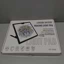 Bylitodt Rechargeable A3 Light Pad, Diamond Art Light Board, 16.7x13.5 inch Lightbox for Tracing and Drawing with 3 Colors & 6 Brightness, Tracing Pad for Weeding Vinyl, Diamond Painting Accessories (Black)