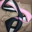 Cxtiy Steering Wheel Cover for Women Leather Universal Steering Wheel Covers for Car 15 inch (Pink)