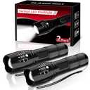 BESTSUN LED Flashlight 2 Pack, Small Flashlights Powerful High Lumens 5 Modes, Waterproof Zoomable Mini Flash Light for Home Emergencies Camping Essentials, Christmas Stocking Stuffers Gifts for Men