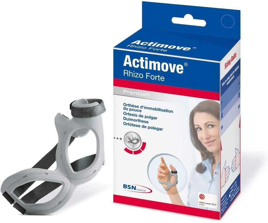 Actimove Professional Line Rhizo Forte Thumb Brace, Right, Gray, Large