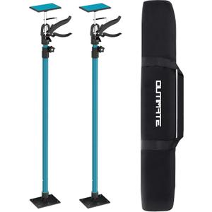 Adjustable Support Pole, Cabinet Jacks for Installing Cabinets, Telescoping Support Poles Range from 45.7'' to 114.2'' Third Hand Tool for Installation, 132 LB Capacity, 2 Packs, 45-7/10~114-1/5 2PCS