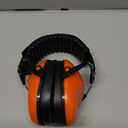 Ear Muffs for Noise Reduction: 27.4SNR Noise Cancelling Headphones for Kids Adults, EM100 Adjustable Hearing Protection Earmuffs for Monster Jam, Autism Sensory, Concerts, Fireworks Orange