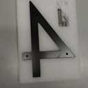 8 Inch Large house Numbers for Outside Modern Metal, Black Modern Address Numbers Floating and Flush Mount Aluminum Home Address Numbers (4)