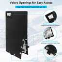 Extended Insulated Outdoor Faucet Cover for Winter Freeze Protection - 30H x 13.5W for RV Park Hydrants, Yard Hydrants, Garden Hose Bibbs, Sprinkler Systems (Black)