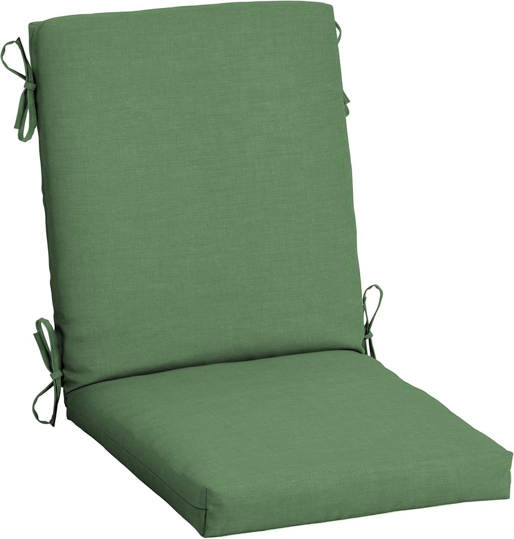 ARDEN Outdoor Dining Chair Cushion, 20 in x 20 in, Weather-Proof, Rain-Proof, Fade Resistant Patio Cushion for Patio, Dining, or Rocking Chairs 20 x 20, Moss Green Leala
