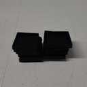 Non Slip Furniture Pads- 3"x3" Square Anti Skid Caster Cups Furniture Coasters, Anti-Sliding Grippers Floor Protectors for Furniture Bed, Couch, Chair Leg, Black(Set of 12)