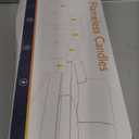 Homemory Pure White Flameless Candles with Embedded Star String Fairy Lights, Battery Operated Candle, LED Candles, Fake Candles with Remote Control and Timer, Set of 5(H4 5" 6" 8" 8")