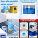 Automatic Bathroom Toilet Bowl Cleaner Bottle Gel,Removes Stains & Limescale, Fresh Scent, Fast-Acting, No Scrubbing,Lasts for 90 Slow-Dissolving Design (1, Yellow)