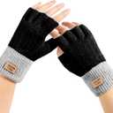 Fingerless Gloves for Women - Winter Knitted Half Finger Gloves for Typing Driving Fingerless Mittens
