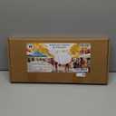 Acrylic Sticker Display Stand with Curved Pockets for Big 4'' Stickers- Brochure Holder with Customizable Space - On the Go Display Stands for Vendor Events - Ideal for Small Business Vendors (Medium)