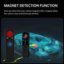 Hidden Camera Detectors Camera Detector - Anti-Spy Camera Detector Bug Detector GPS Tracker RF Signal Scanner Listening Devices Finder Wireless for Bathroom Office Hotel Airbnb Travel Car (Black)