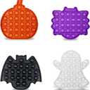 Jofan 4 Pack Halloween Fidget Sensory Pop Toys Packs for Kids Girls Boys Halloween Party Favors Halloween Treat Bags Gifts Stress Relief