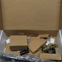 Matte-Black Front Door Handle - Modern Entry Door Lock Set with Deadbolt,Exterior Door Lever 3 Keys for Left & Right Hand Door (Black)