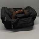 Duffle Bag for Travel,Overnight Weekend Gym Carry On Luggage Bag, 50L Canvas Travel Duffel Bag for Men Women, Expandable Spacious Travel Duffel Bag, Black