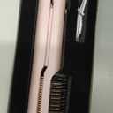 Cordless Hair Straightener Brush - Curler 2 in 1 Hair Styling ToolsPortable Rechargeable Battery-Powered for Travel with 4 Temperature Settings Removable for Easy Cleaning