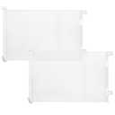 2 Pack Retractable Baby Gate,Mesh Baby Gate or Mesh Dog Gate,33" Tall,Extends up to 55" Wide,Child Safety Gate for Doorways, Stairs, Hallways, Indoor/OutdoorWhite,33"x55"
