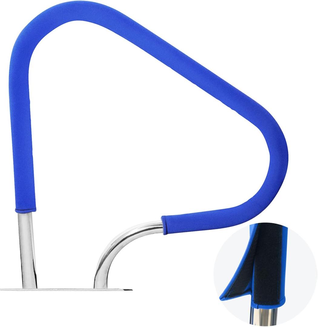 Swimming Pool Hand Rail Cover, 4 Feet Blue Slip Resistant Rail Grip Covers for Swimming Pool Hand Railing