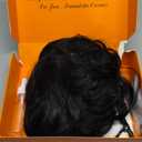 Black Hair Extensions, 22 Inch Long Wavy 4PCS Thick Hairpieces Black Fiber Double Weft Synthetic Clip in Hair Extensions for Women(Color:Black)