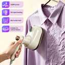 Travel Iron for Clothes, 2 in1 Travel Steam Iron, 1200W Portable Fabric Steamer for Clothes, Powerful Wrinkle Remover - 10s Fast Heat-up, Handheld Steamer for Home & Travel