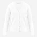 Women's Short Sleeve Cropped Cardigan Button Down Sweater Lightweight Knit Shrugs (White, XL)