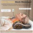 Neck Massage Pillow, Neck Massager with Heat, Vibration & Air Traction